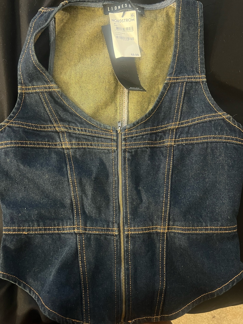 Lioness Dark Blue Denim CORSET